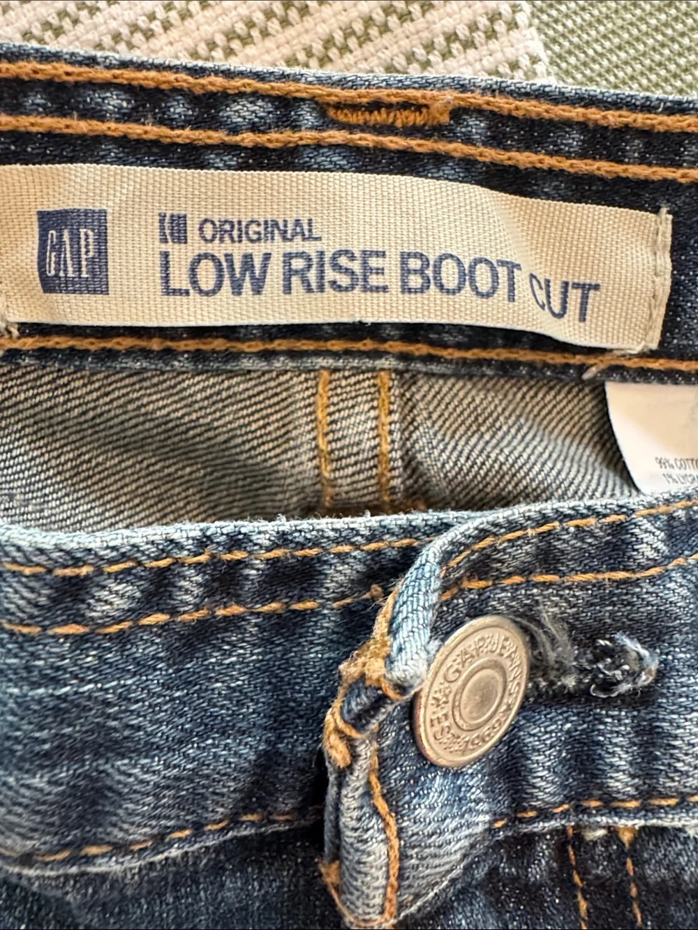 GAP Boot Cut Low Rise‎ Ankle Cheville Cotton Denim Women’s 10 Medium Wash